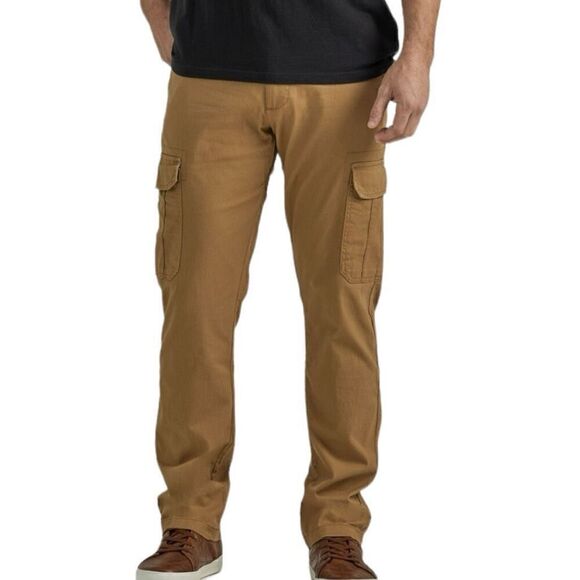 Lee Men's Motion Stretch Cargo Pants Acorn Colored 40X30 - Picture 1 of 15